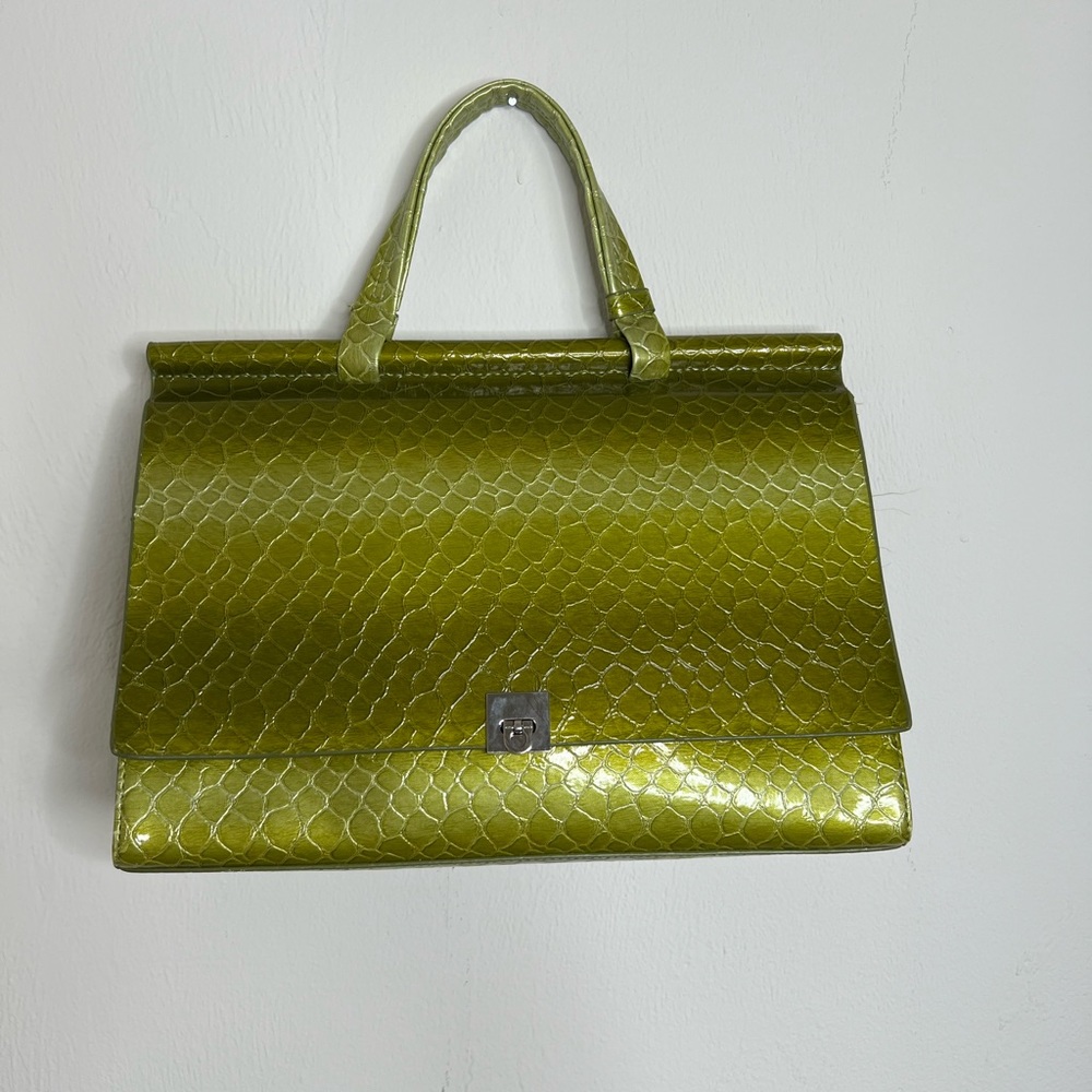 Green Snake Skin Purse
